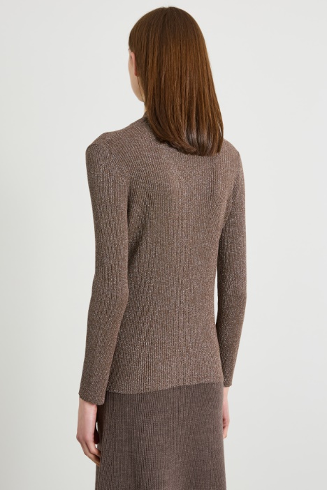 Maglia lamé aderente