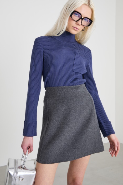 Slim-fit rib-knit sweater Intrend