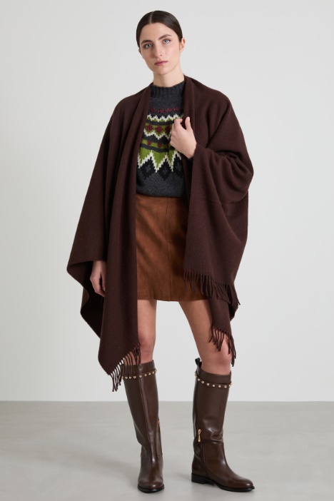 Short suede skirt Intrend
