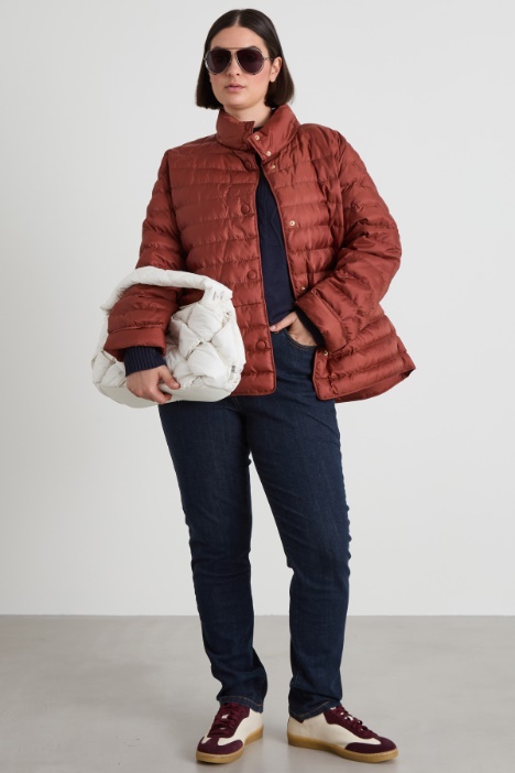 Padded jacket in technical satin Intrend