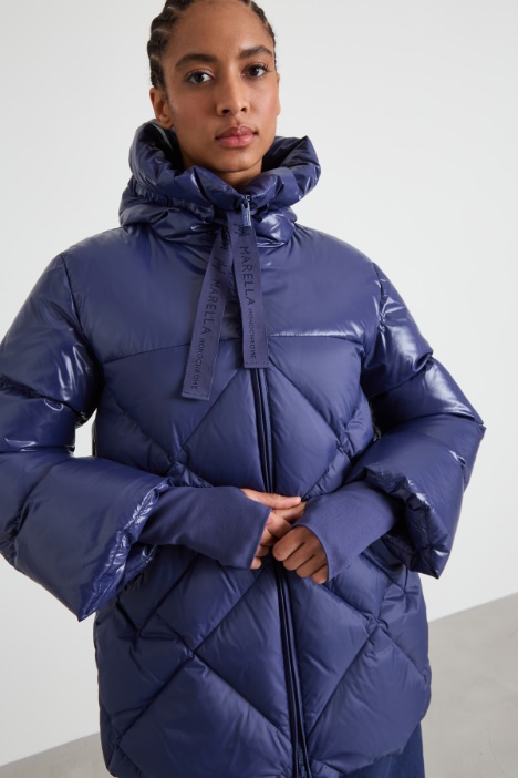 Chaqueta de plumas con puños maxi