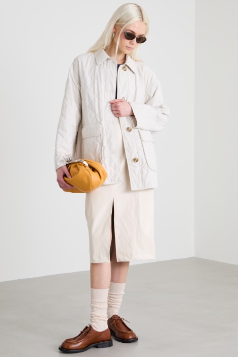 Padded jacket in quilted flannel Intrend