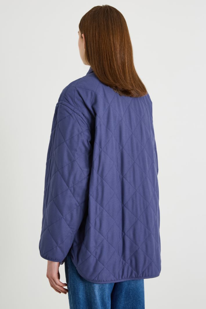 Padded jacket in quilted flannel Intrend - 3
