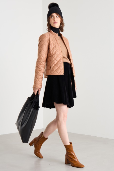 Diamond-pattern padded jacket Intrend