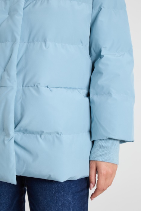 Imbottito con collo in maglia