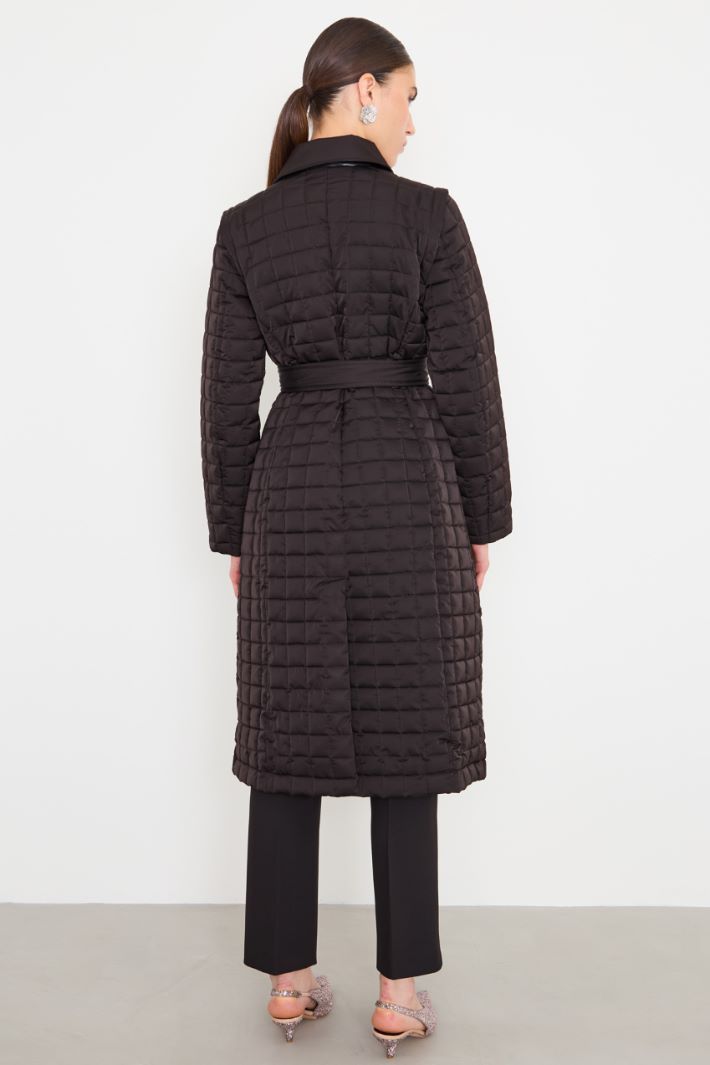 Padded coat with belt Intrend - 3