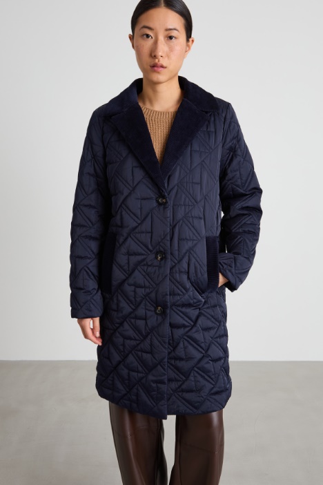 Imbottito con rever in velluto