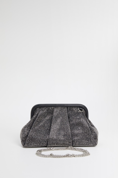 Clucth in raso con strass