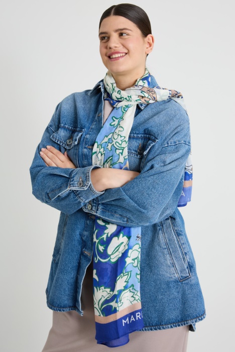 Estola de viscosa y lana