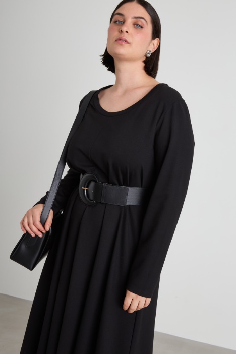 Abito svasato in jersey