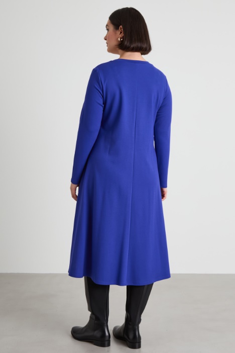 Vestido acampanado de punto