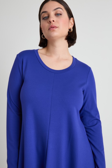 Vestido acampanado de punto