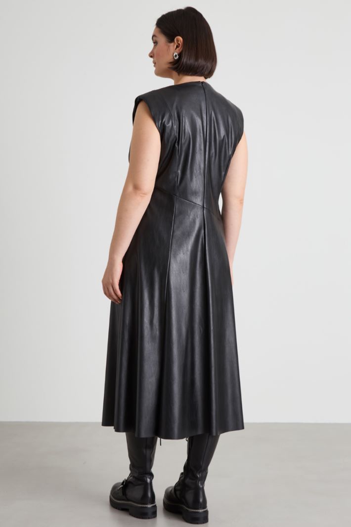 Faux leather dress Intrend - 3