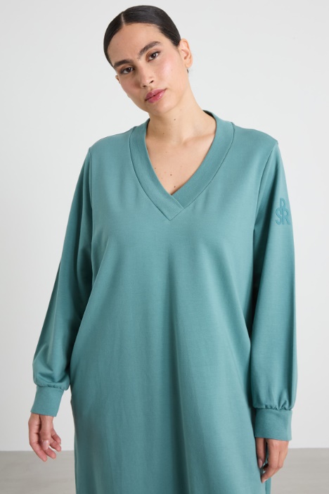 Abito in jersey di cotone stretch