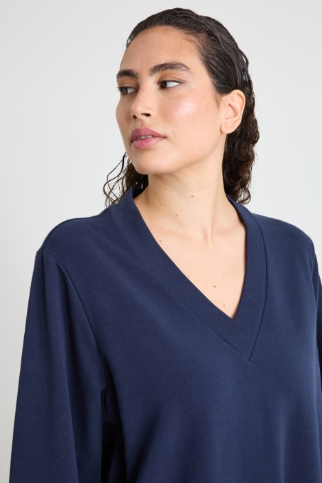 Abito in jersey di cotone stretch