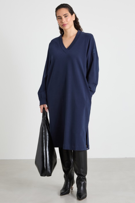 Stretch cotton jersey dress Intrend