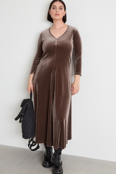 Abito in ciniglia stretch