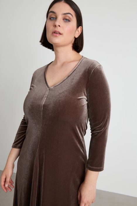 Abito in ciniglia stretch