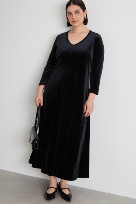 Abito in ciniglia stretch