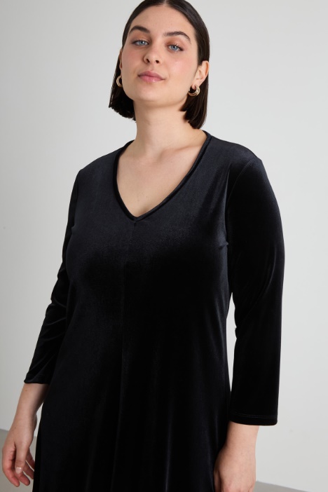 Abito in ciniglia stretch