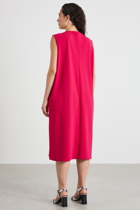 Abito in jersey crépe