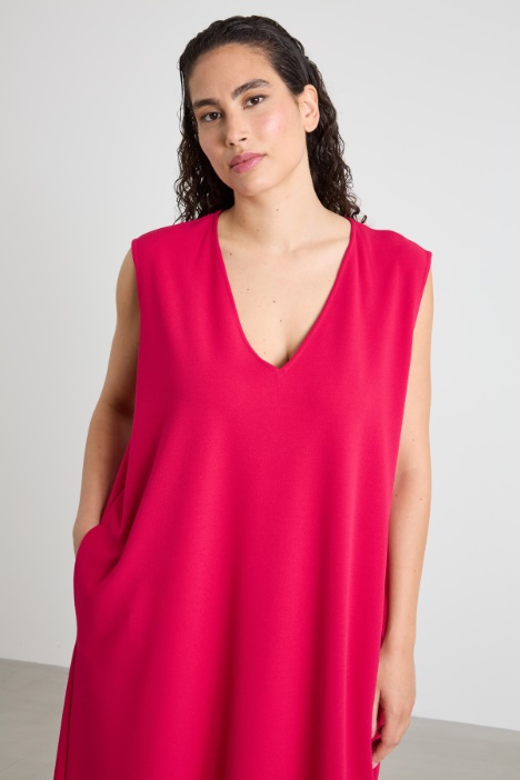 Abito in jersey crépe