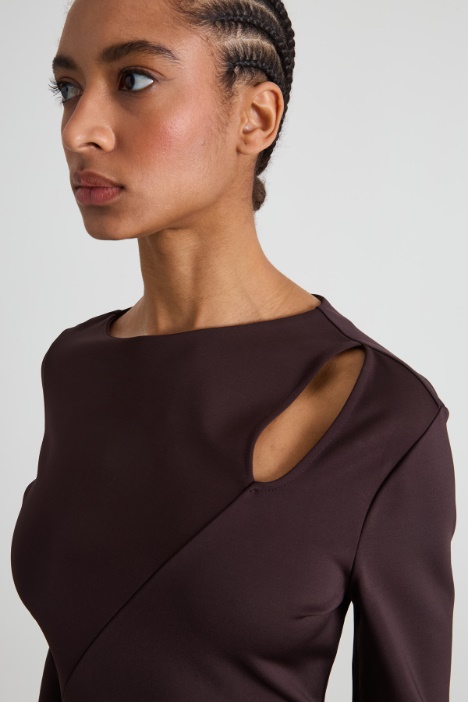 Abito in jersey con cut-out