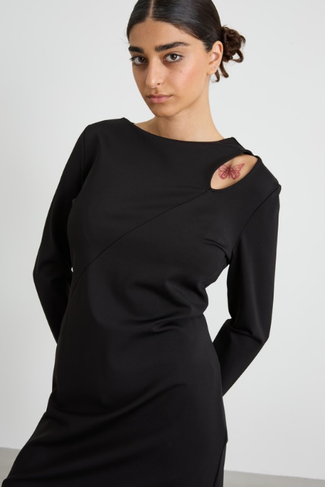 Abito in jersey con cut-out