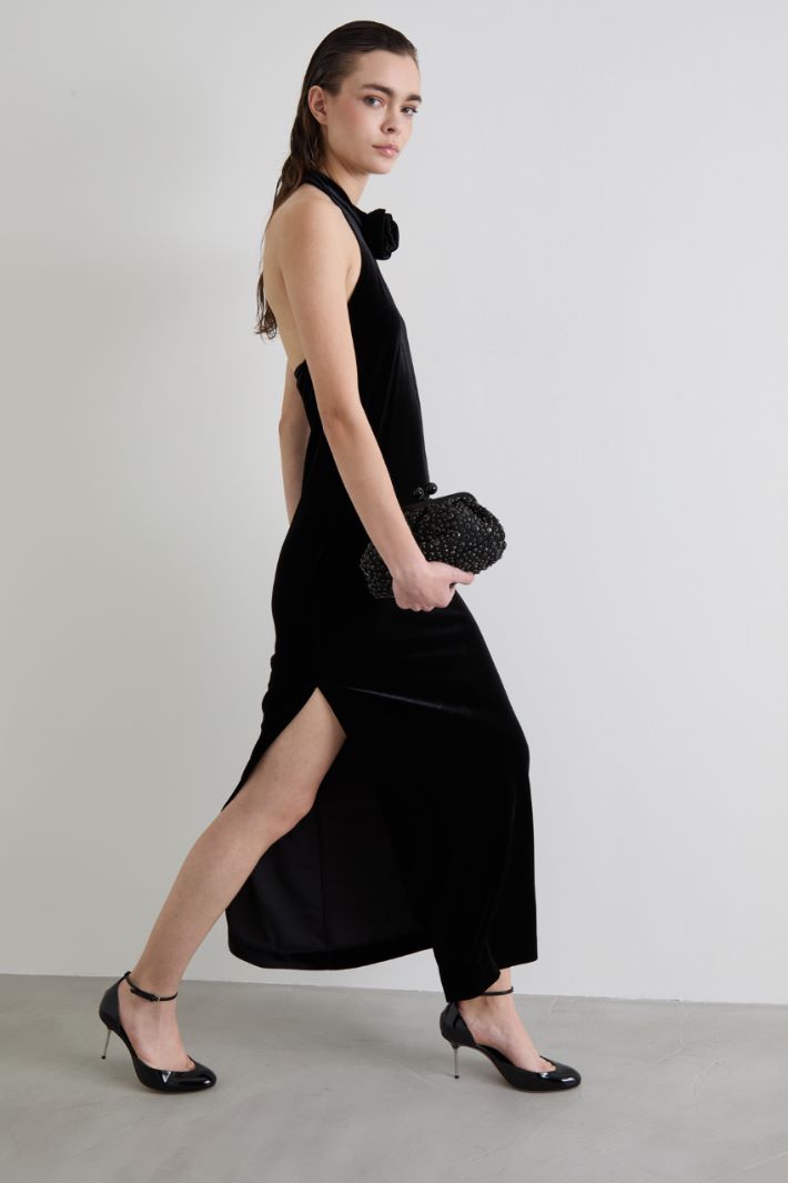 Dress with flower brooch Intrend - 2