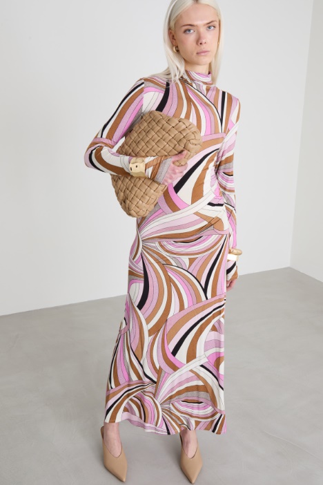 Abito lungo in jersey