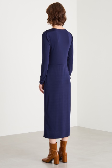 Abito midi in jersey leggero