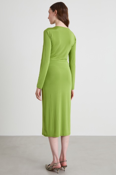 Abito midi in jersey leggero