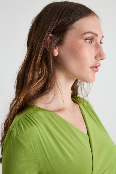 Abito midi in jersey leggero