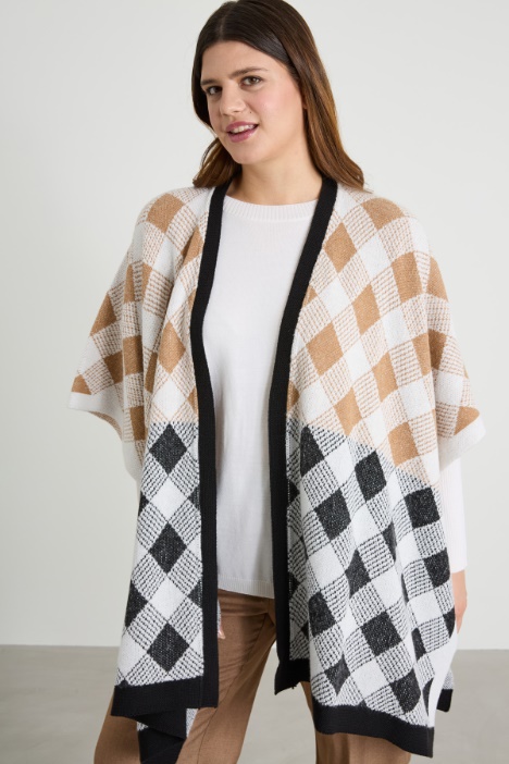Jacquard cape Intrend