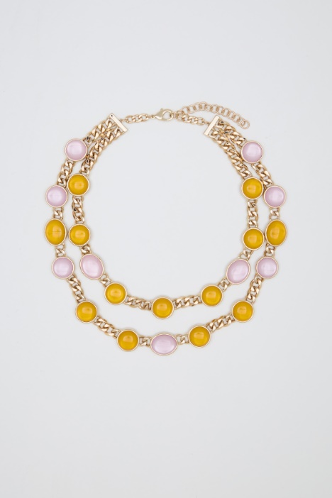 Double-strand stone necklace Intrend