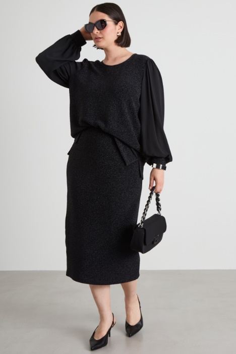 Lurex jersey skirt Intrend