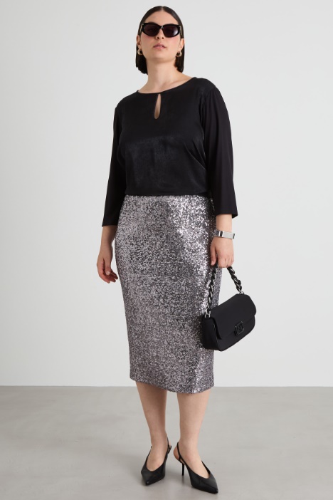 Sequinned pencil skirt Intrend