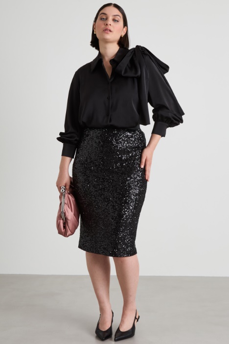 Sequinned pencil skirt Intrend