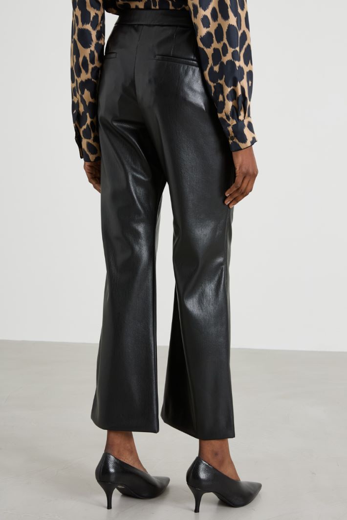 Faux leather trousers Intrend - 3