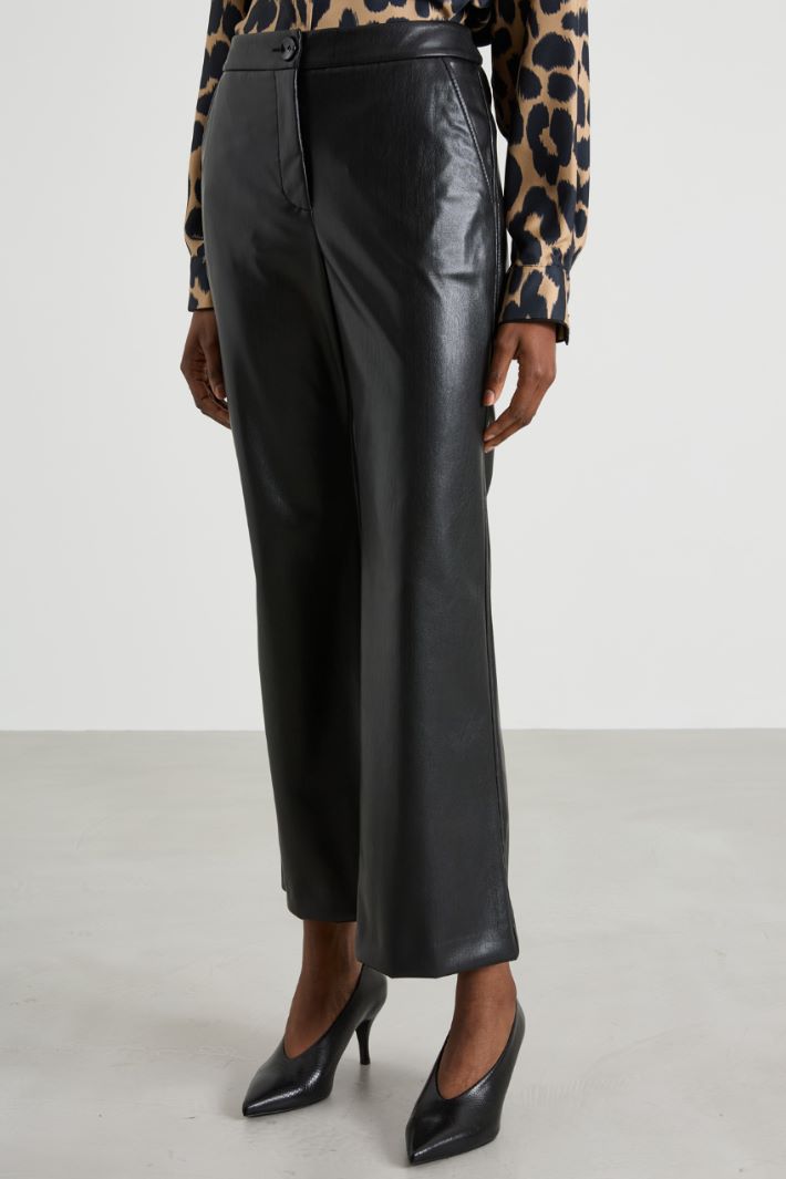 Faux leather trousers Intrend - 2