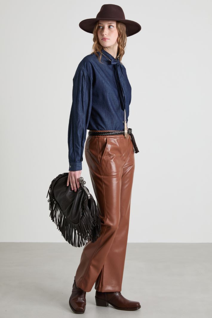 Pantaloni in similpelle