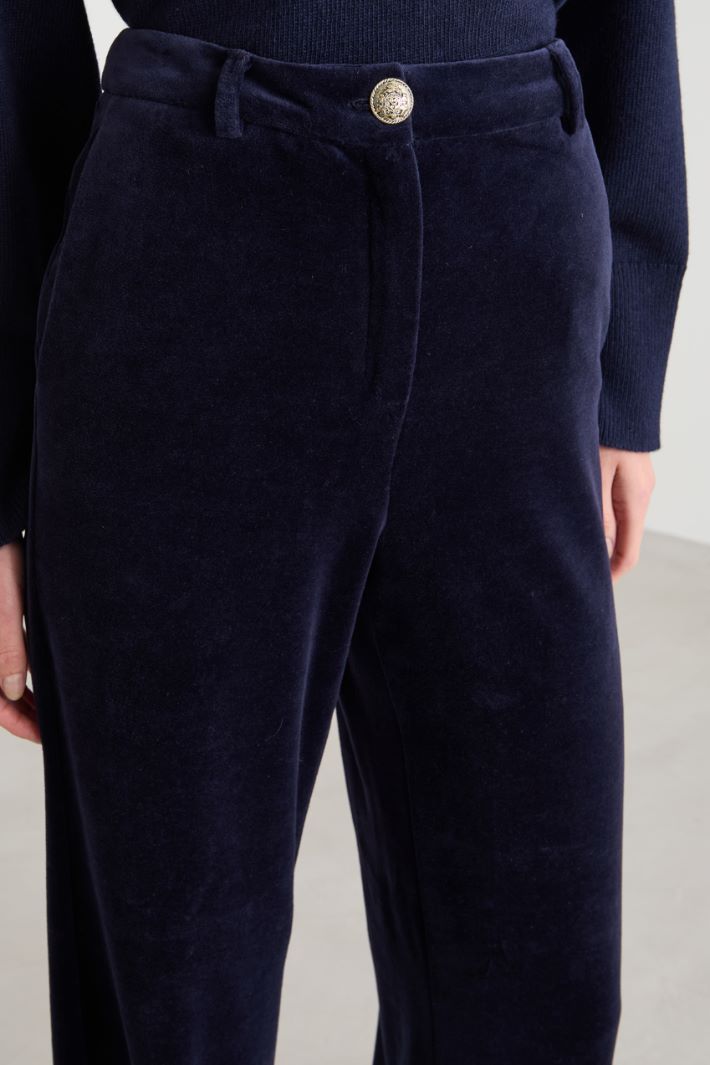 Straight-fit chenille trousers Intrend - 4