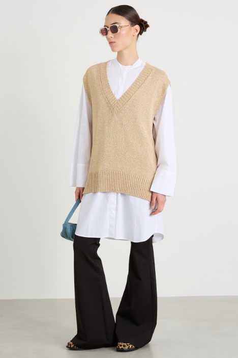 Jersey flare trousers Intrend
