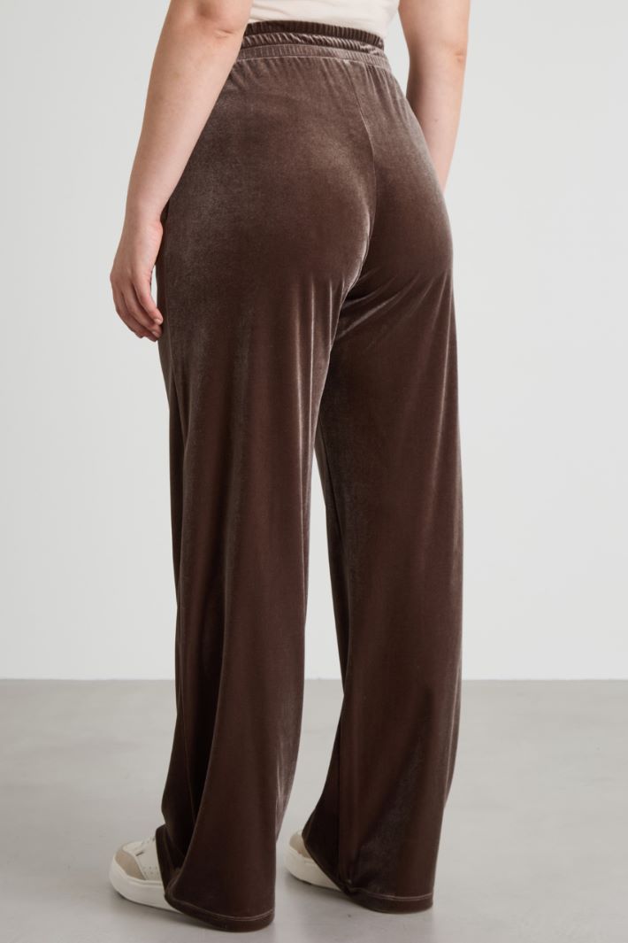 Pantaloni in ciniglia stretch Intrend - 3