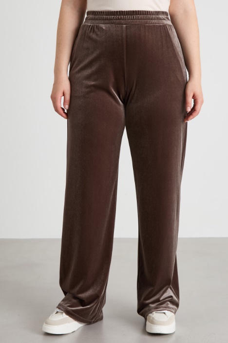 Pantaloni in ciniglia stretch