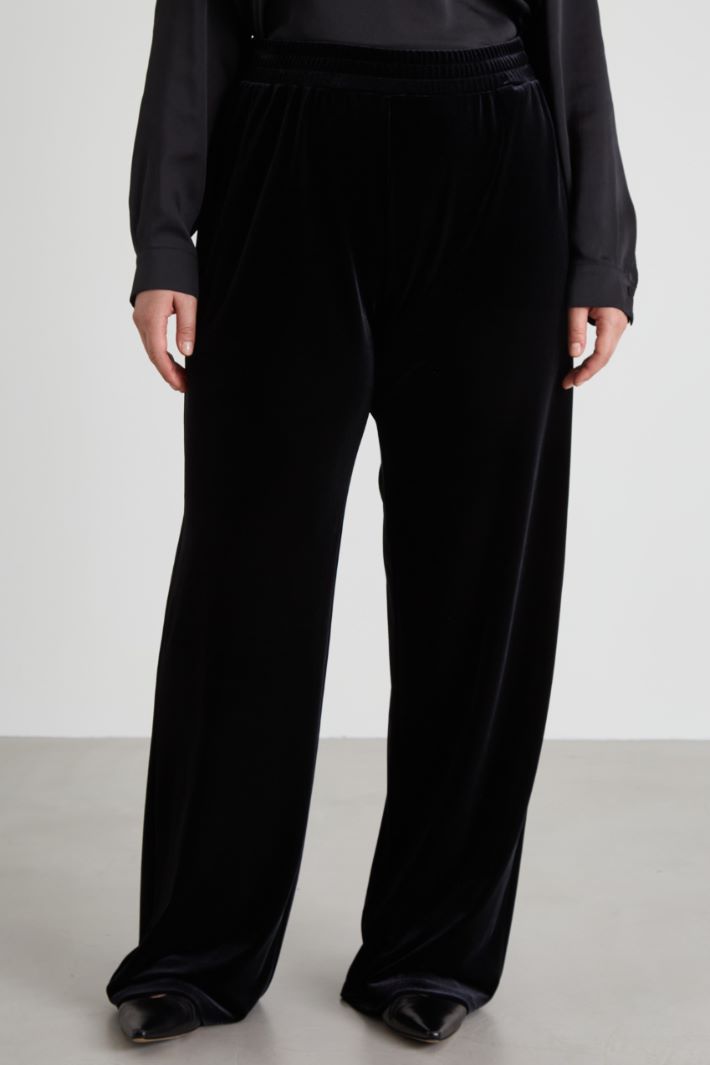 Pantaloni in ciniglia stretch Intrend - 4