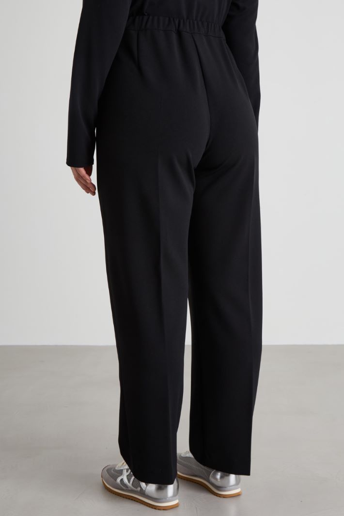 Crepe jersey trousers Intrend - 3
