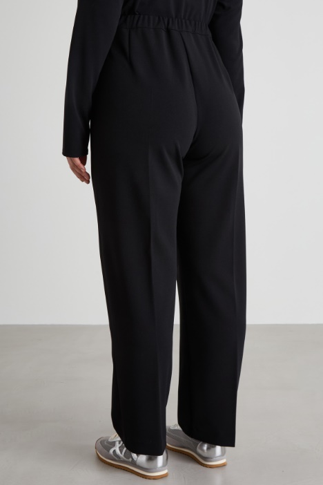 Pantalones de jersey de crepé