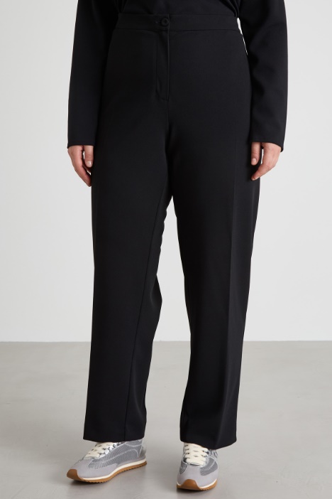 Pantalones de jersey de crepé