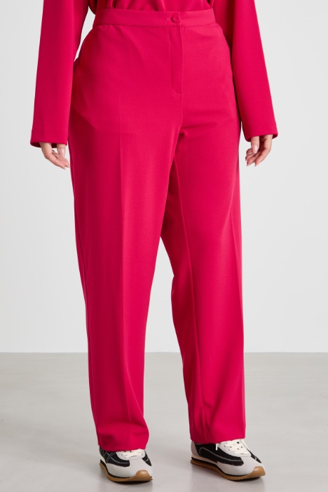 Pantalones de jersey de crepé